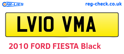 LV10VMA are the vehicle registration plates.