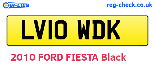 LV10WDK are the vehicle registration plates.