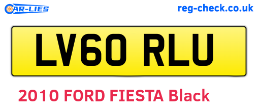 LV60RLU are the vehicle registration plates.