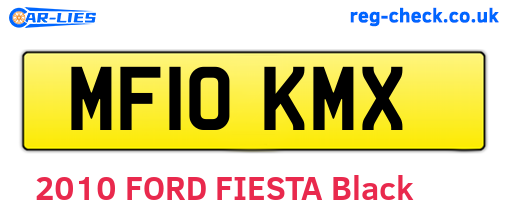 MF10KMX are the vehicle registration plates.