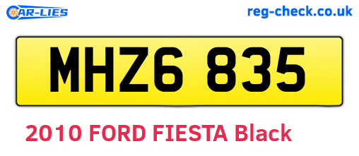MHZ6835 are the vehicle registration plates.