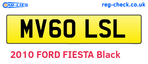 MV60LSL are the vehicle registration plates.