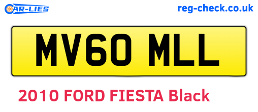 MV60MLL are the vehicle registration plates.