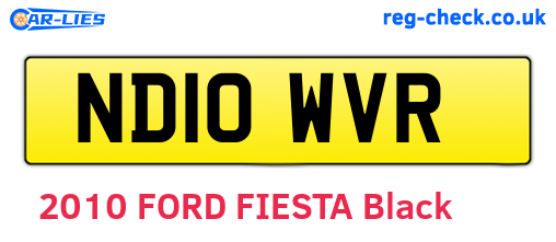 ND10WVR are the vehicle registration plates.