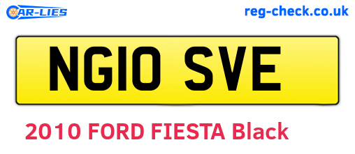 NG10SVE are the vehicle registration plates.