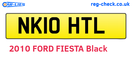 NK10HTL are the vehicle registration plates.