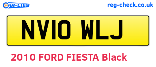 NV10WLJ are the vehicle registration plates.
