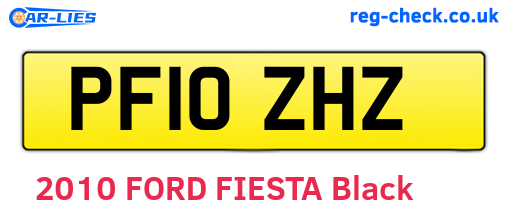 PF10ZHZ are the vehicle registration plates.