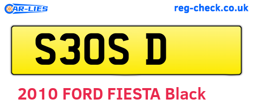 S3OSD are the vehicle registration plates.