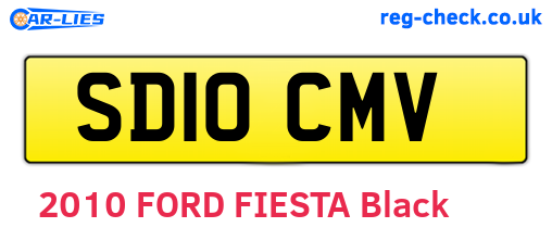 SD10CMV are the vehicle registration plates.