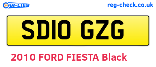 SD10GZG are the vehicle registration plates.