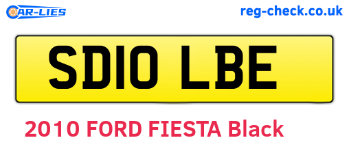 SD10LBE are the vehicle registration plates.