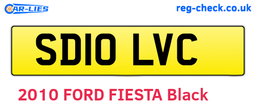 SD10LVC are the vehicle registration plates.