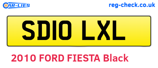 SD10LXL are the vehicle registration plates.