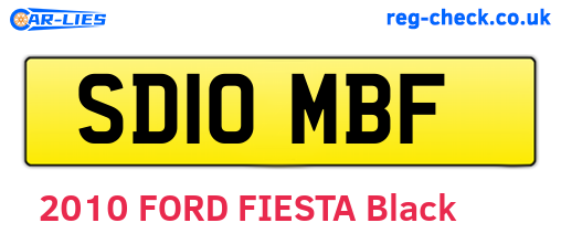 SD10MBF are the vehicle registration plates.