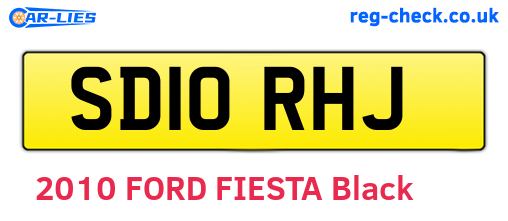 SD10RHJ are the vehicle registration plates.