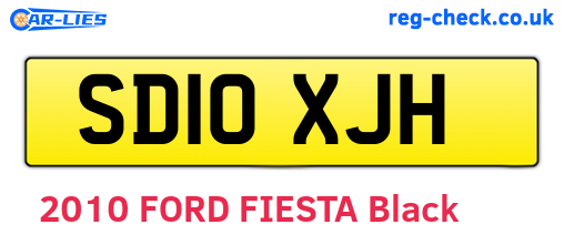 SD10XJH are the vehicle registration plates.