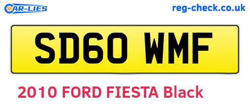 SD60WMF are the vehicle registration plates.