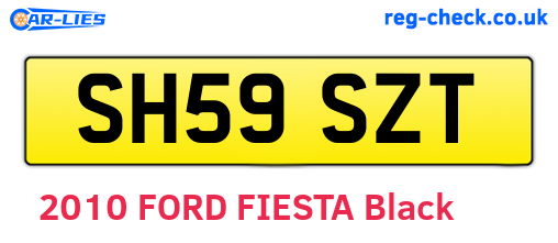 SH59SZT are the vehicle registration plates.