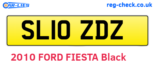 SL10ZDZ are the vehicle registration plates.