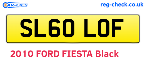 SL60LOF are the vehicle registration plates.