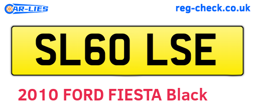SL60LSE are the vehicle registration plates.
