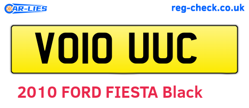 VO10UUC are the vehicle registration plates.