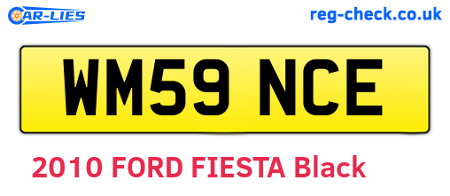 WM59NCE are the vehicle registration plates.