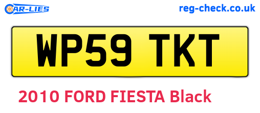 WP59TKT are the vehicle registration plates.