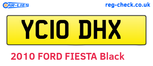 YC10DHX are the vehicle registration plates.