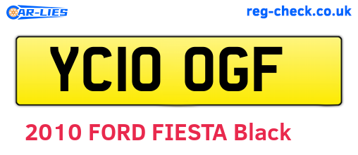 YC10OGF are the vehicle registration plates.
