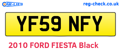 YF59NFY are the vehicle registration plates.