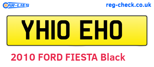 YH10EHO are the vehicle registration plates.
