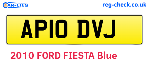 AP10DVJ are the vehicle registration plates.