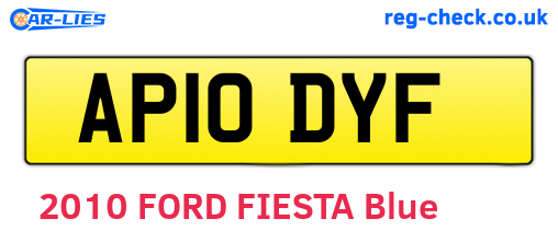 AP10DYF are the vehicle registration plates.