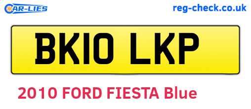 BK10LKP are the vehicle registration plates.