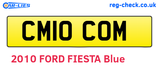 CM10COM are the vehicle registration plates.