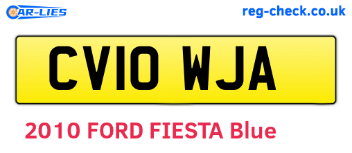 CV10WJA are the vehicle registration plates.
