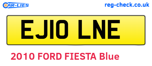 EJ10LNE are the vehicle registration plates.