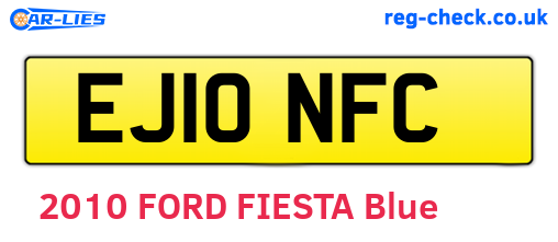 EJ10NFC are the vehicle registration plates.
