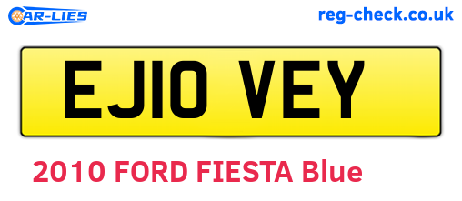 EJ10VEY are the vehicle registration plates.