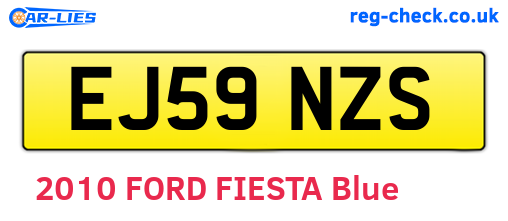 EJ59NZS are the vehicle registration plates.