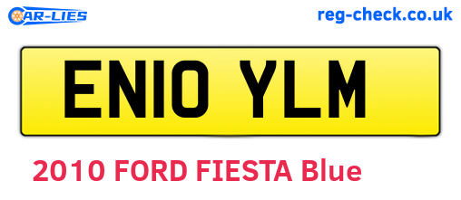 EN10YLM are the vehicle registration plates.