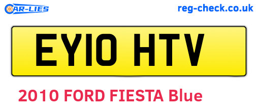 EY10HTV are the vehicle registration plates.