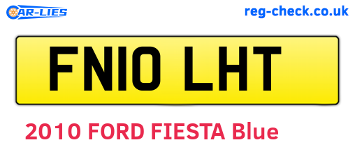 FN10LHT are the vehicle registration plates.