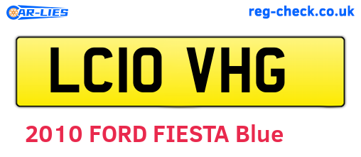 LC10VHG are the vehicle registration plates.