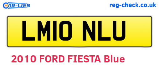 LM10NLU are the vehicle registration plates.