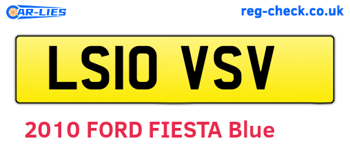 LS10VSV are the vehicle registration plates.