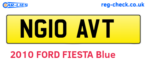 NG10AVT are the vehicle registration plates.