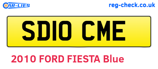 SD10CME are the vehicle registration plates.